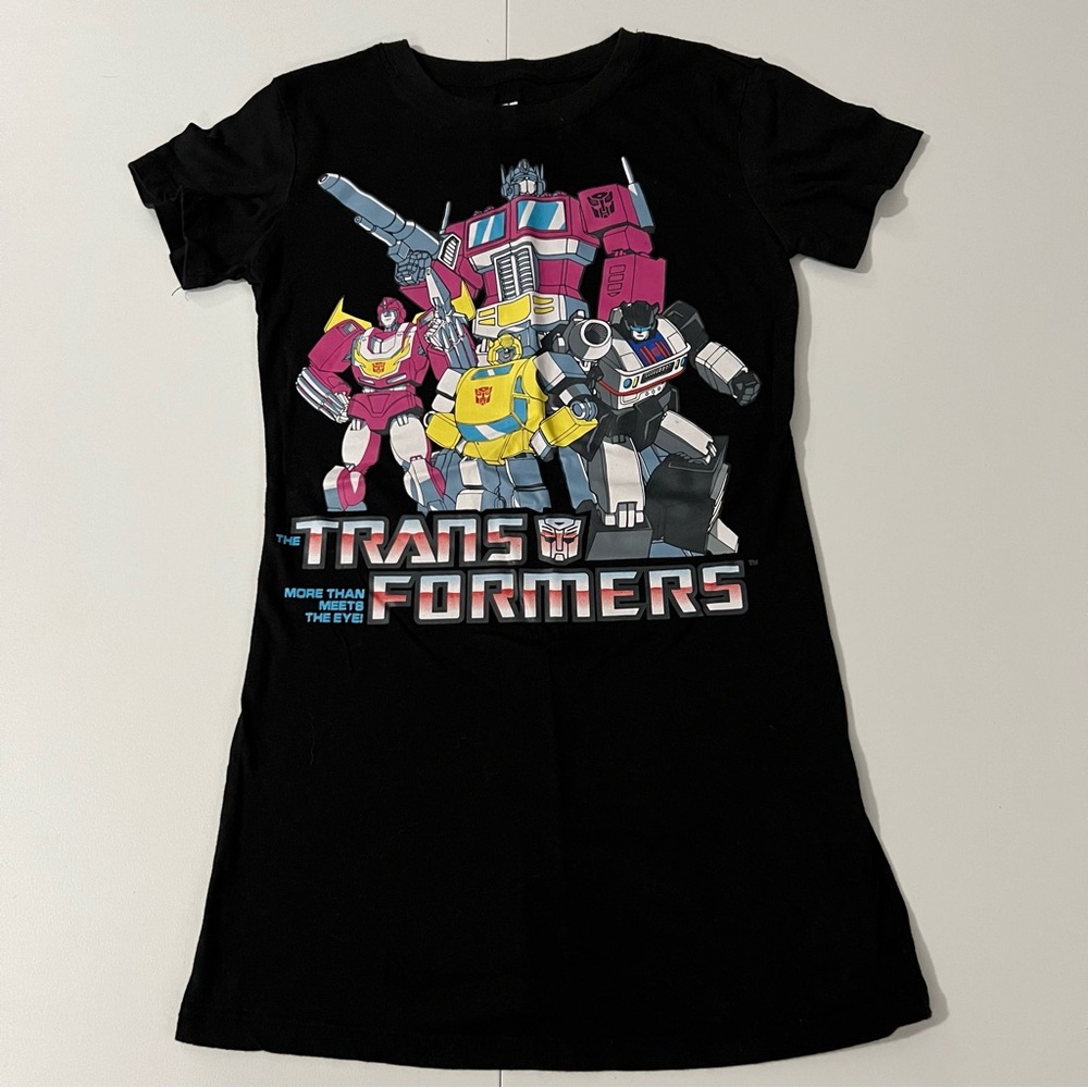 Transformers Black Graphic T Shirt Women’s 2011 Small S